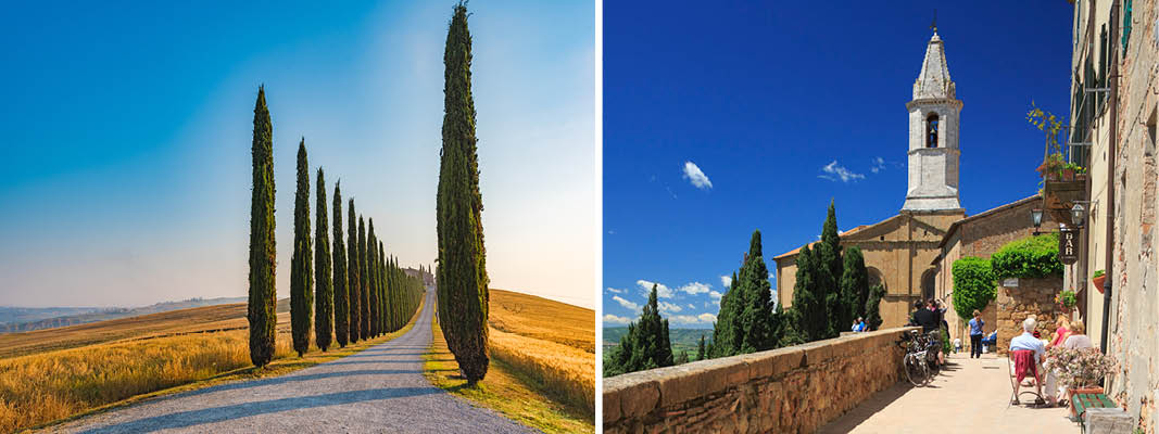Pave Pius ll's by, Pienza, Italien